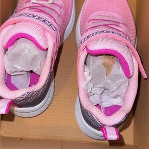 Skechers Kids' Pink and Gray Sneakers